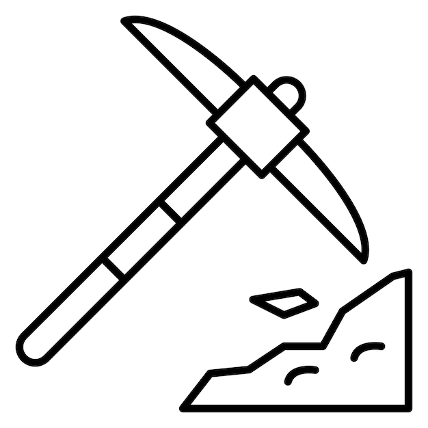 Estilo de la ilustración del vector de pico