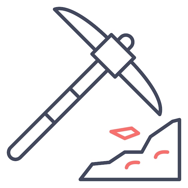 Estilo de la ilustración del vector de pico