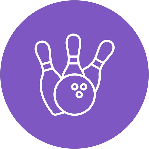 Estilo de la ilustración del vector de pin caído