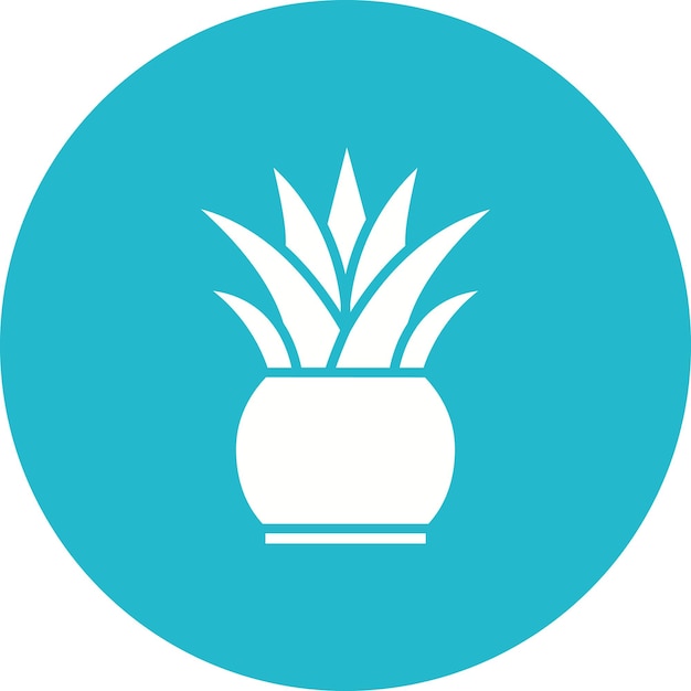 Estilo de ilustración del vector de la planta