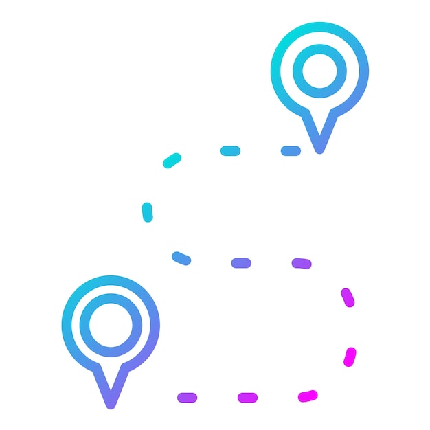 Estilo de ilustración del vector de punto de destino