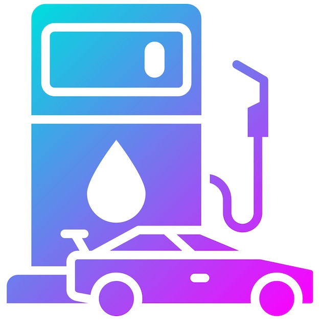 Estilo de la ilustración del vector de reabastecimiento de combustible