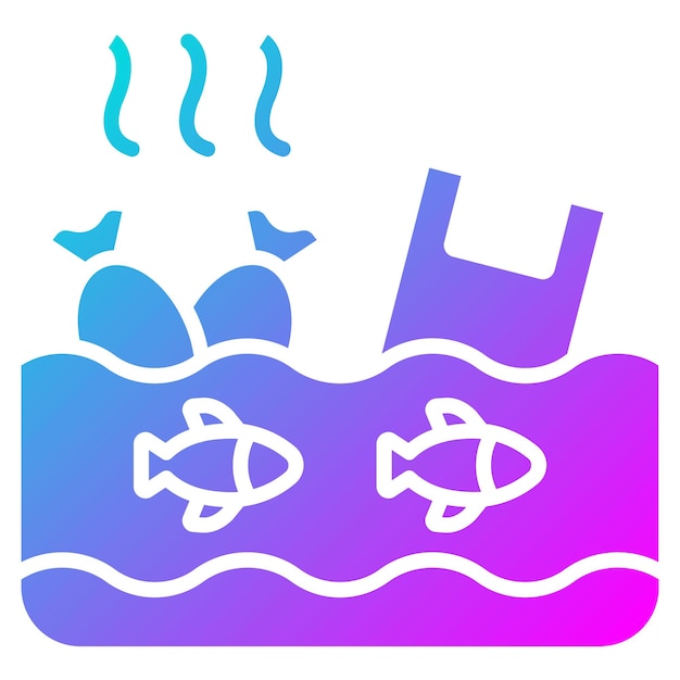 Estilo de ilustración del vector de residuos oceánicos