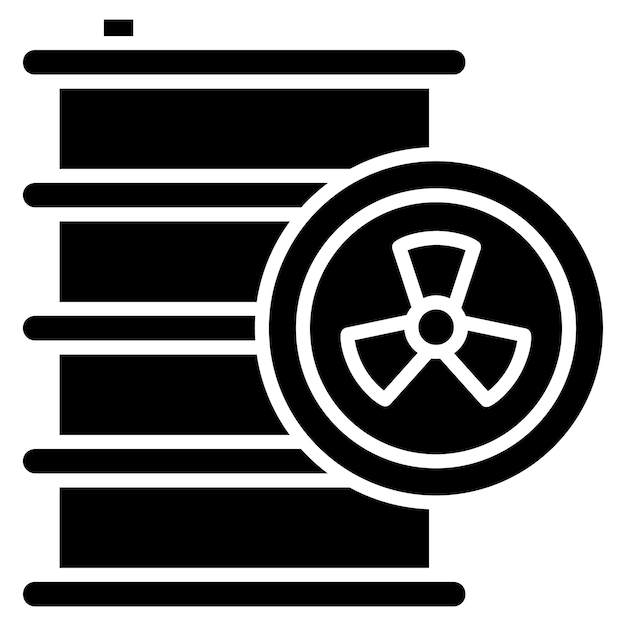 Estilo de ilustración del vector de residuos tóxicos