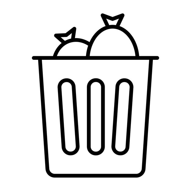 Estilo de ilustración del vector de residuos