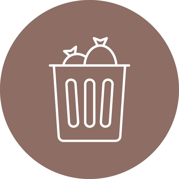 Estilo de ilustración del vector de residuos