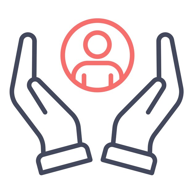 Estilo de ilustración del vector de retención de clientes
