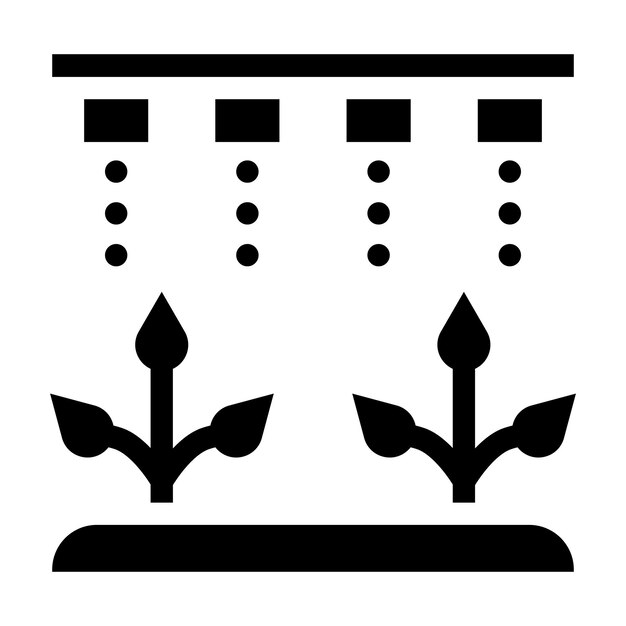 Estilo de la ilustración del vector de riego