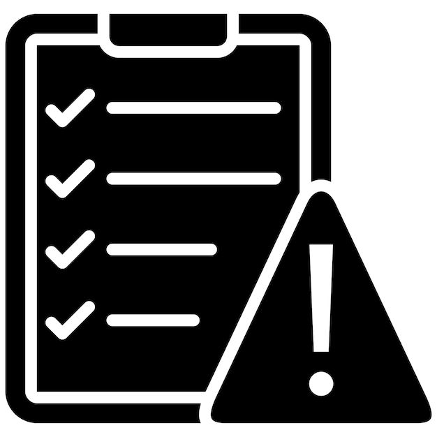 Estilo de ilustración del vector de riesgo de cumplimiento