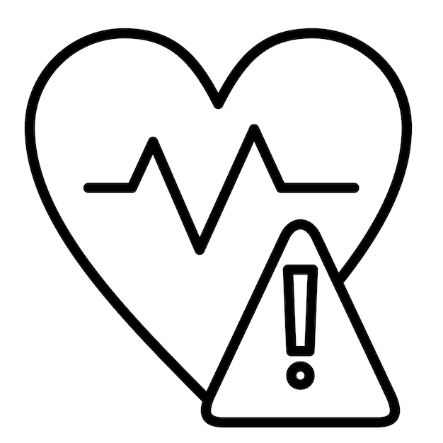 Estilo de ilustración del vector de riesgo para la salud