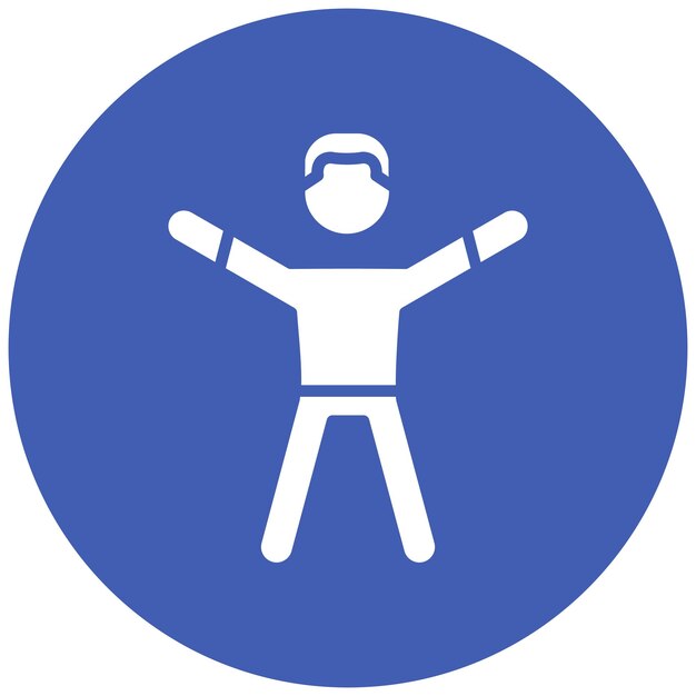 Estilo de ilustración del vector de salto de Jack