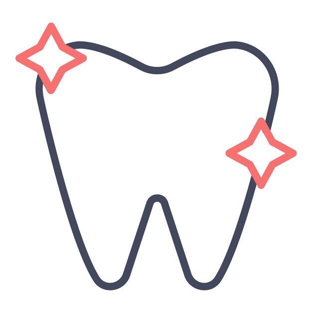 Estilo de ilustración del vector de la salud bucal