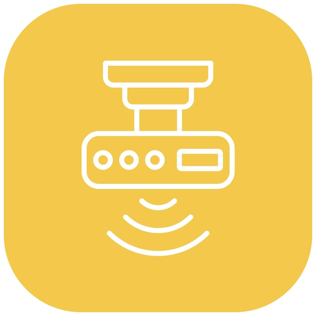 Estilo de ilustración del vector del sensor de movimiento