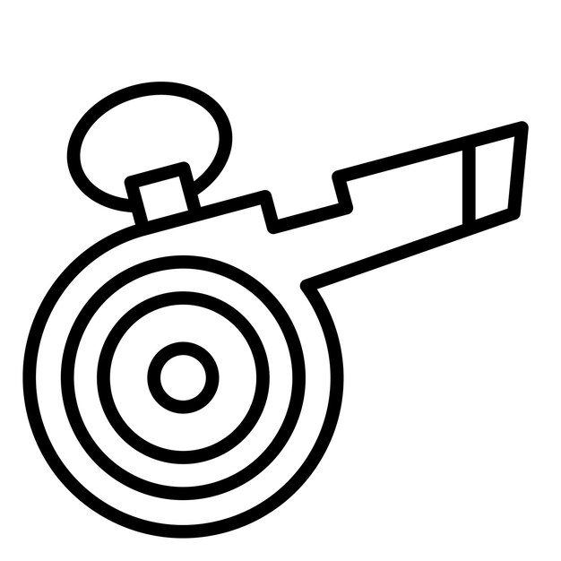 Estilo de ilustración del vector de silbido