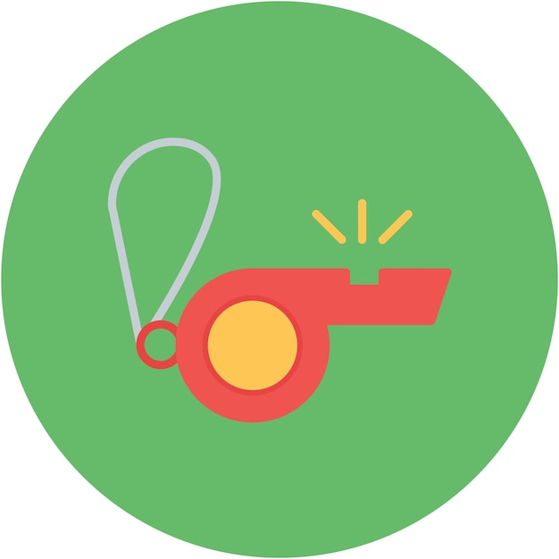 Estilo de ilustración del vector de silbido