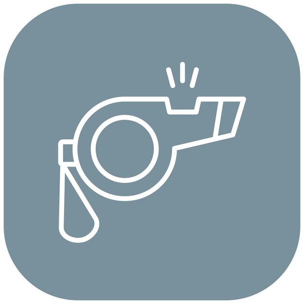 Estilo de ilustración del vector de silbido