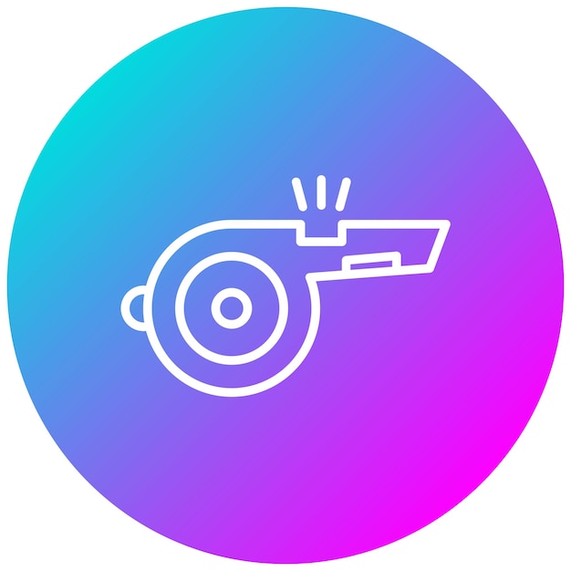 Estilo de ilustración del vector de silbido