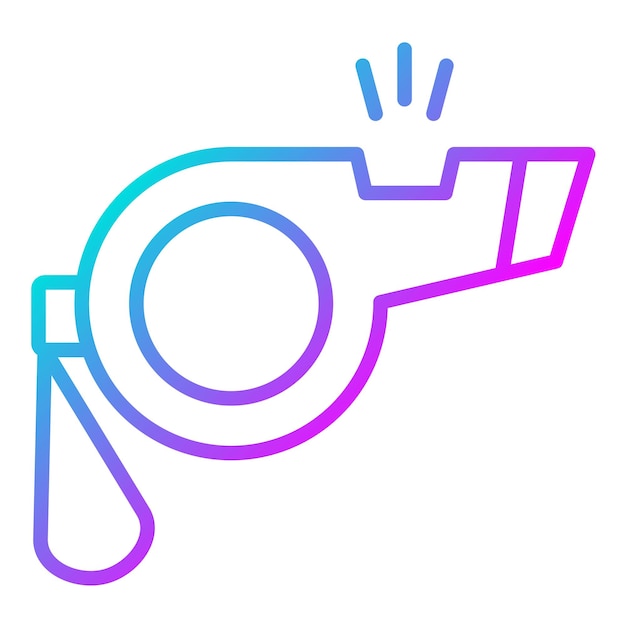 Estilo de ilustración del vector de silbido