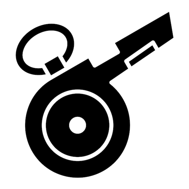 Estilo de ilustración del vector de silbido