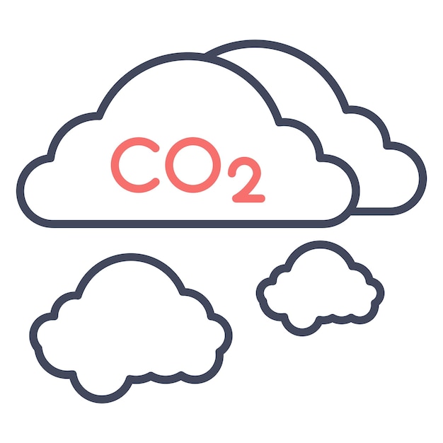 Estilo de ilustración del vector de smog