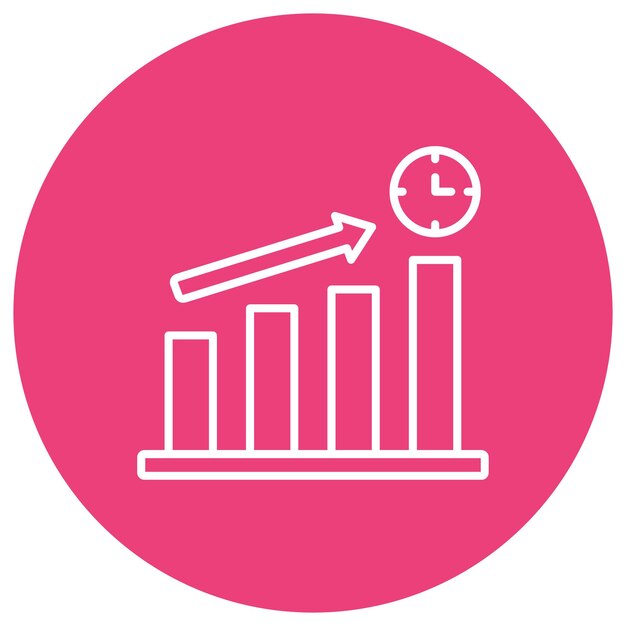 Estilo de ilustración del vector de tiempo de inversión