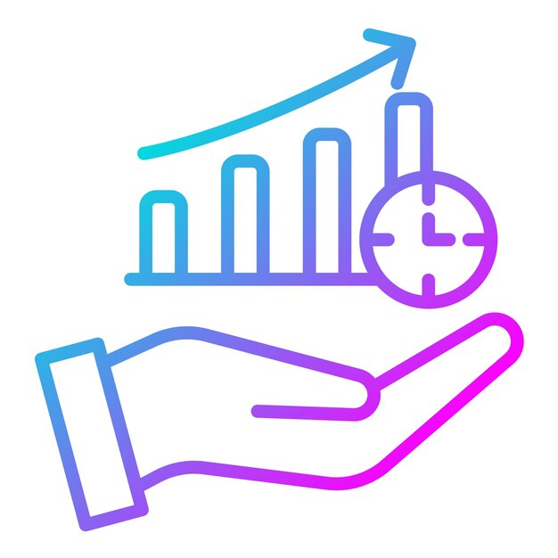 Estilo de ilustración del vector de tiempo de inversión