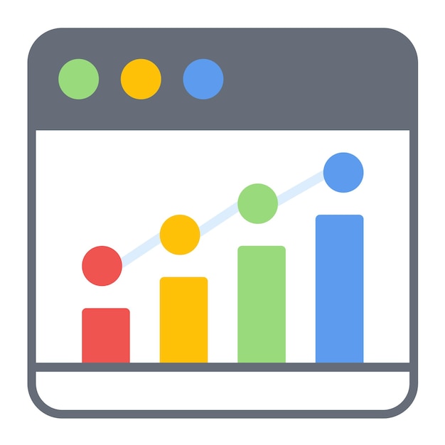 Estilo de ilustración del vector de tráfico del sitio web