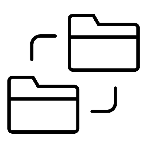 Estilo de ilustración del vector de transferencia de datos de red