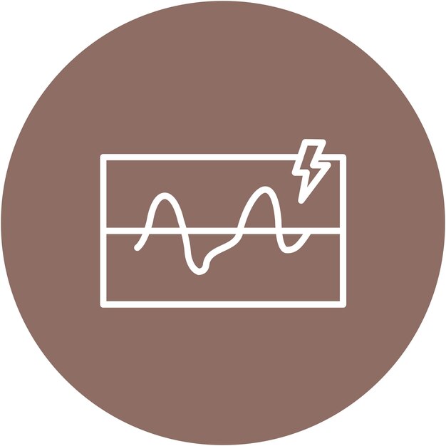 Estilo de ilustración del vector de umbral eléctrico