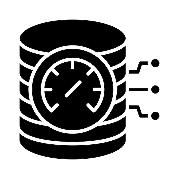 Estilo de ilustración del vector de velocidad de la base de datos
