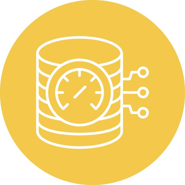 Estilo de ilustración del vector de velocidad de la base de datos