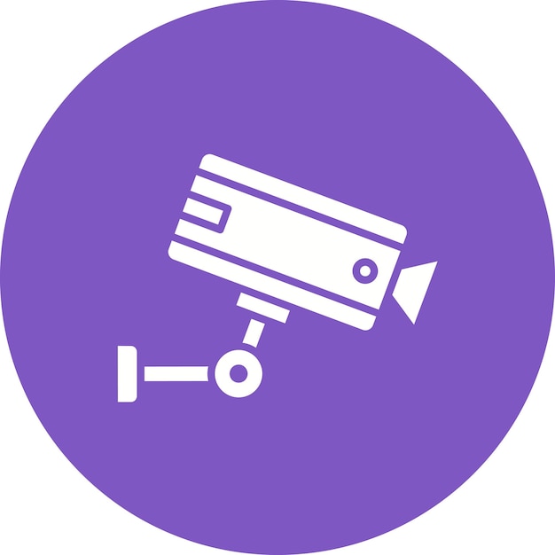 Estilo de la ilustración del vector de vigilancia