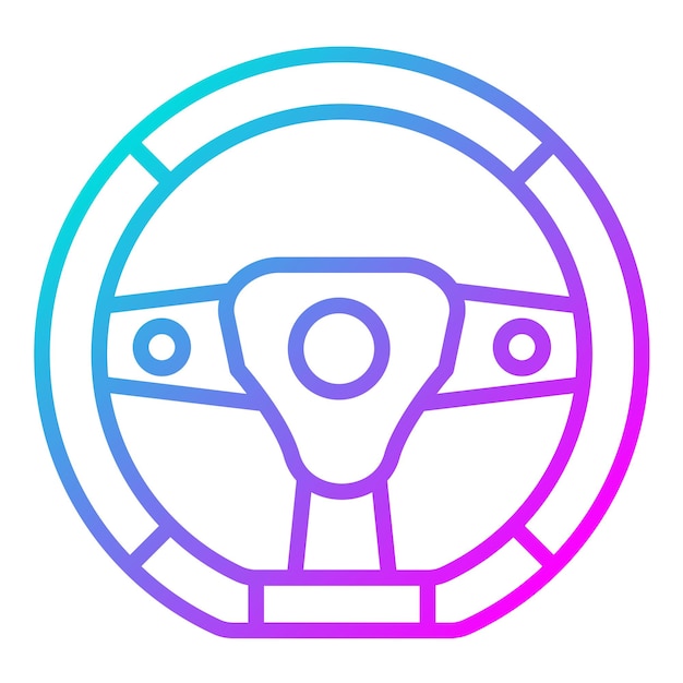 Estilo de ilustración del vector del volante
