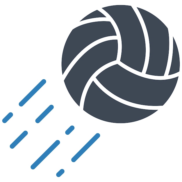 Estilo de ilustración del vector de voleibol