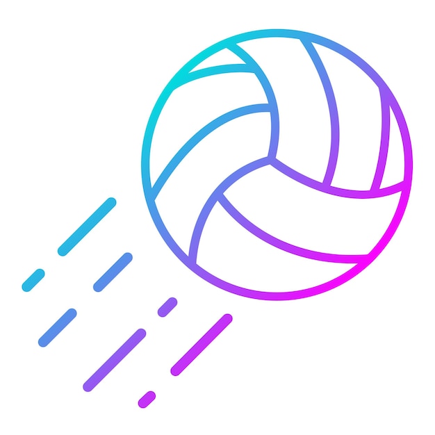 Estilo de ilustración del vector de voleibol