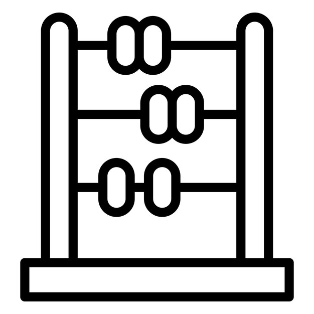 Estilo de ilustración vectorial de Ábaco