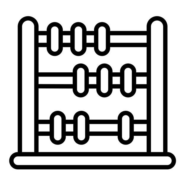 Estilo de ilustración vectorial de Ábaco