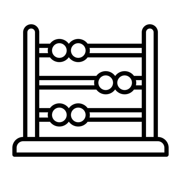 Estilo de ilustración vectorial de Ábaco