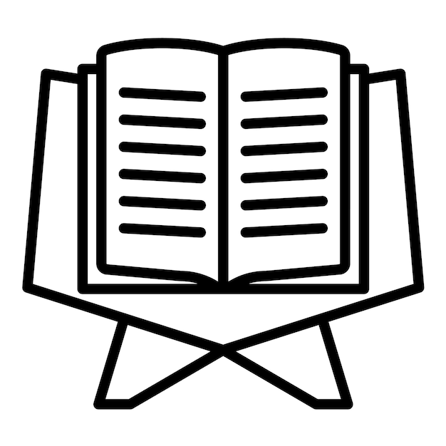 Estilo de ilustración vectorial abierto del Corán
