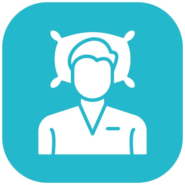 Estilo de la ilustración vectorial de acostarse