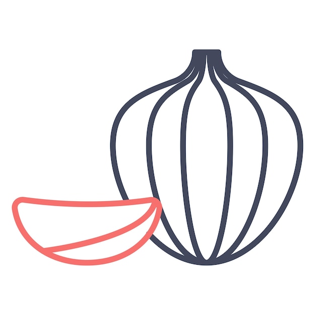 Estilo de ilustración vectorial del ajo