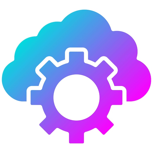 Estilo de ilustración vectorial de ajuste de nubes