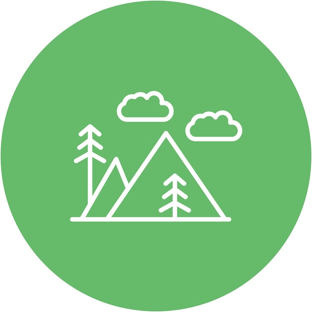 Estilo de ilustración vectorial al aire libre