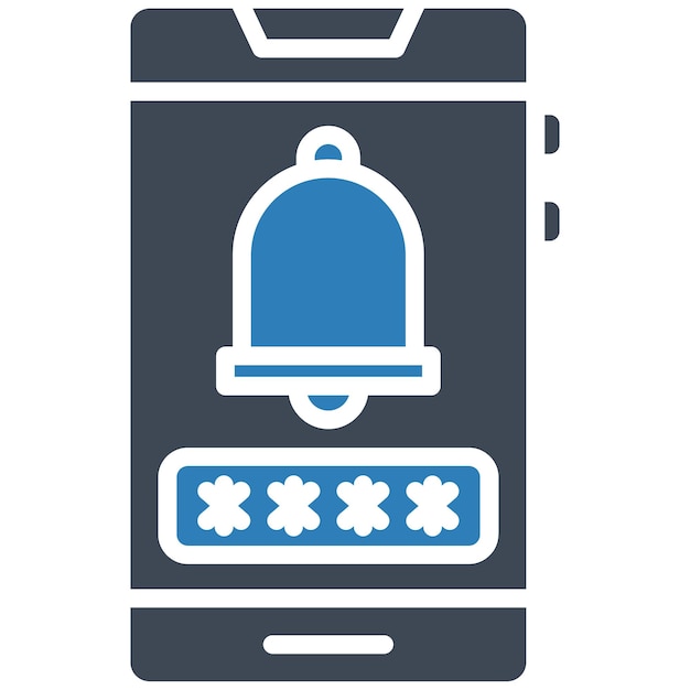 Estilo de ilustración vectorial de las alarmas de acceso