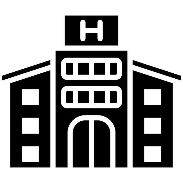 Estilo de ilustración vectorial del albergue