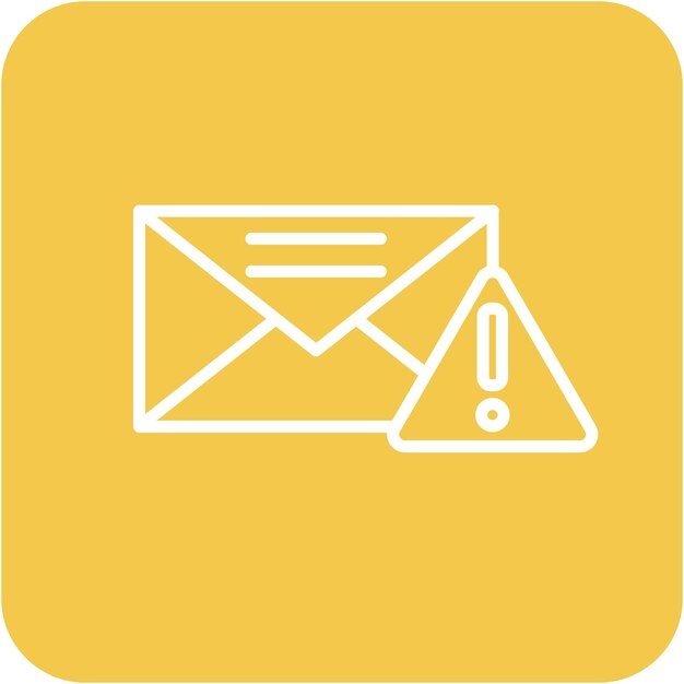 Estilo de ilustración vectorial de alertas de correo electrónico