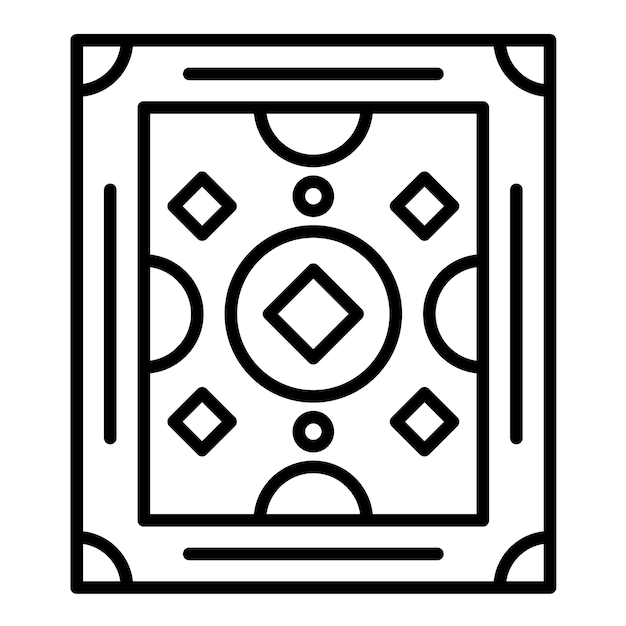 Estilo de ilustración vectorial de alfombras