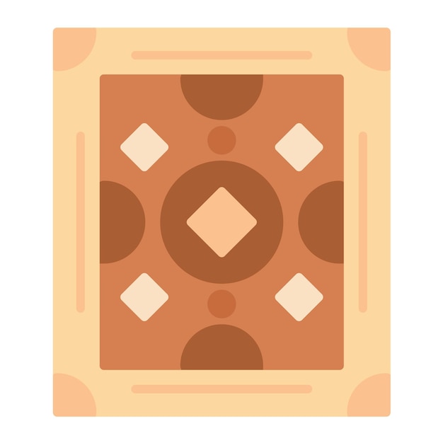Estilo de ilustración vectorial de alfombras