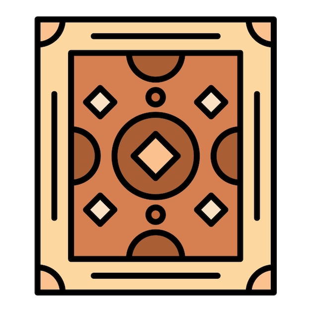 Estilo de ilustración vectorial de alfombras