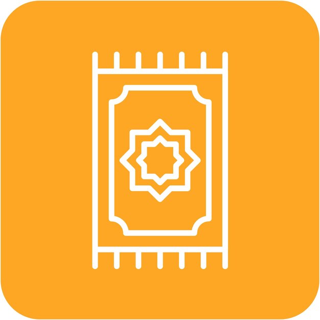 Estilo de ilustración vectorial de alfombras